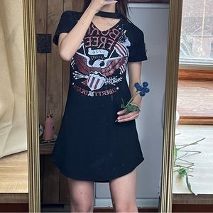 BORN FREE T-shirt Black dress